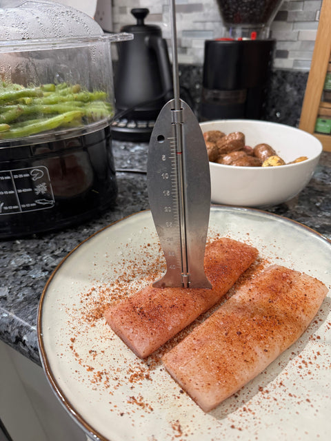 Fishtastic measuring mahi mahi cooking time for grilling
